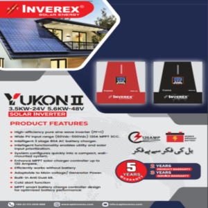 Inverex Yukon 3.5KW MPPT Hybrid Solar Inverter