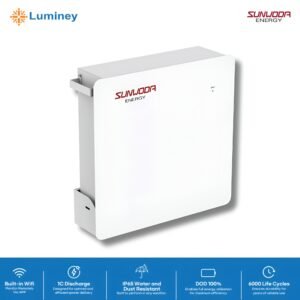 Luminey MonaWall SE5 LiFePO4 Battery 5kWh IP65 by SUNWODA