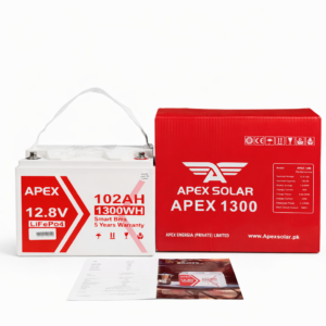 APEX 1300 12.8V 102Ah (1.3kWh) LiFePO4 Battery IP65